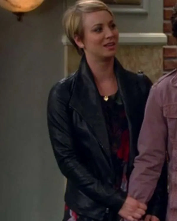 Penny The Big Bang Theory S08 Black Leather Jacket