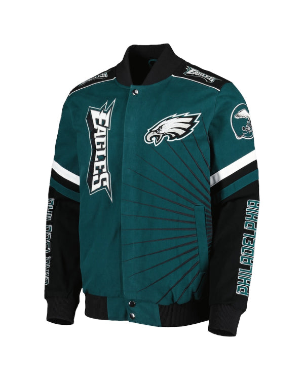 Philadelphia Eagles Extreme Redzone Full-snap Varsity Jacket