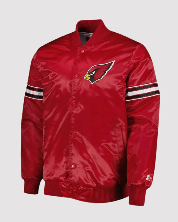 Pick And Roll Arizona Cardinals Red Satin Jacket