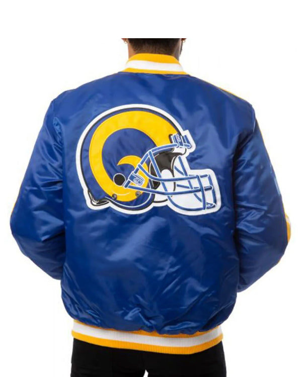 Rams LA Satin Blue Jacket