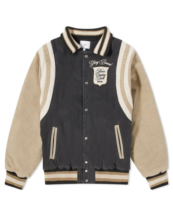 Rhude Washed Canvas Varsity Jacket