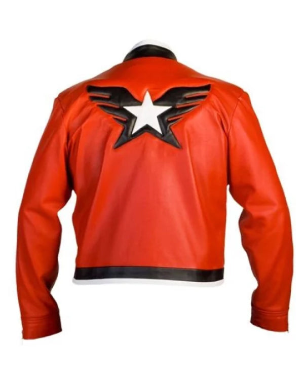 Rock Howard King of Fighters XIV White and Red Leather Jacket