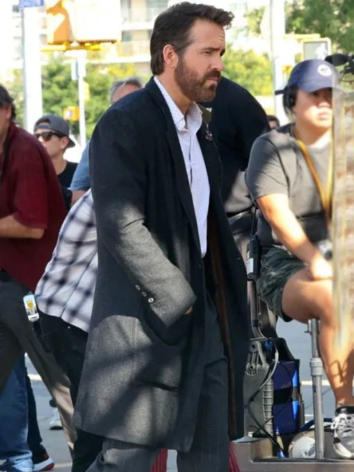 Ryan Reynolds If 2024 Black Trench Coat