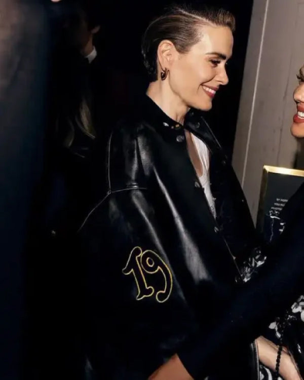Sarah Paulson Met Gala After Party 2024 Leather Jacket
