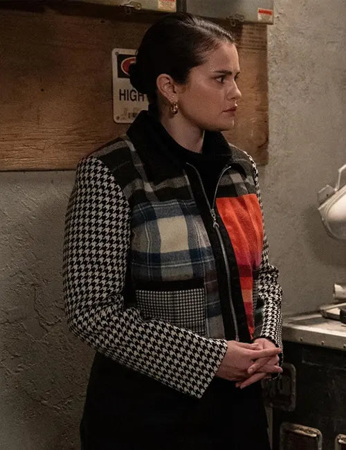 Selena Gomez Only Murders In The Building S03 Tartan Jacket