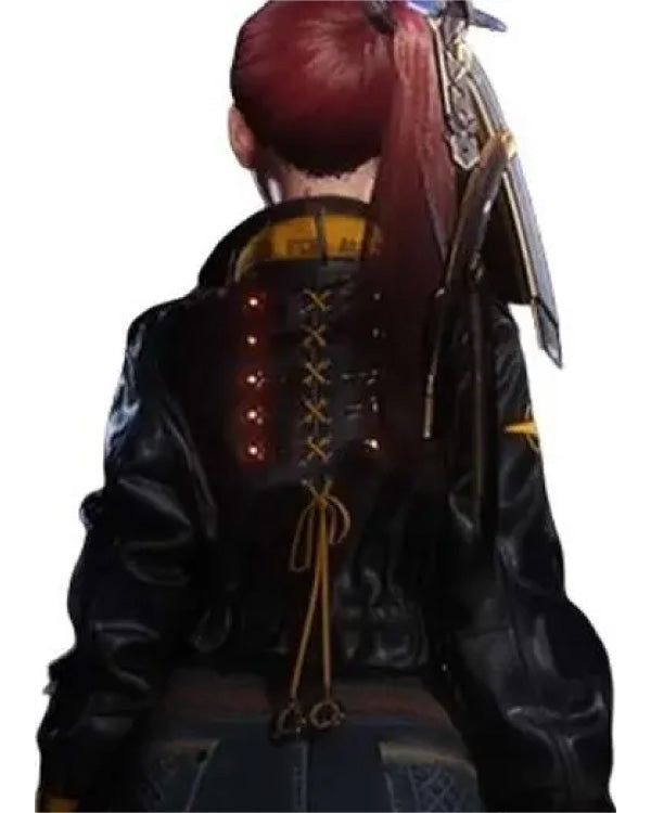 Stellar Blade 2024 Eve Crop Leather Jacket