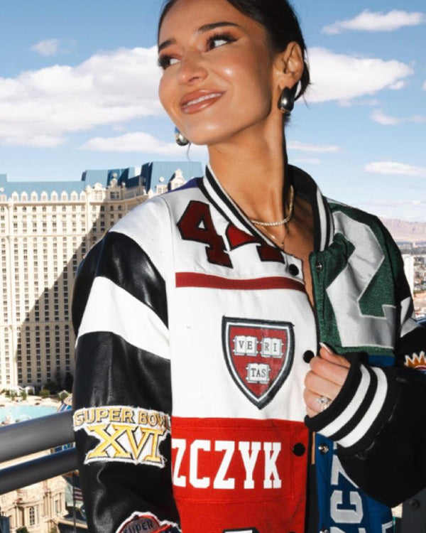 Super Bowl LVIII Kristin Juszczyk 49ers Bomber Jacket