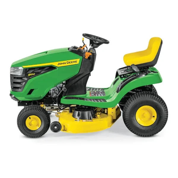 John Deere S100 17.5-HP Side By Side Hydrostatic 42-in Riding Lawn Mower Mulching Capable